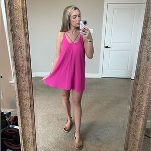 Francesca’s Hot pink swing dress